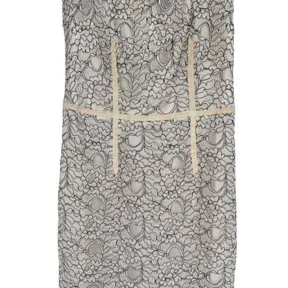 Jill Stuart Sheath Dress Size 2 White Love Glow Embroidered Lace Sleeveless GUC - Picture 6 of 16